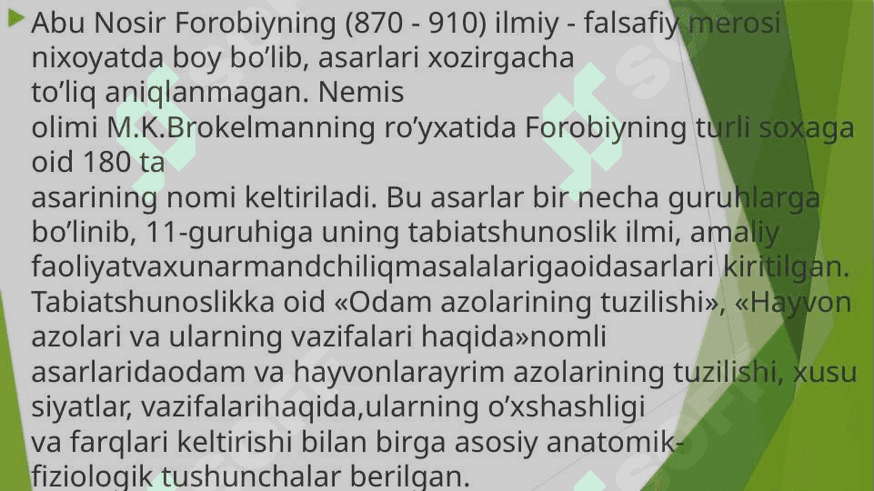 O’RTA OSIYO ALLOMALARINING EKOLOGIYA HAQIDA FIKRLARI 5