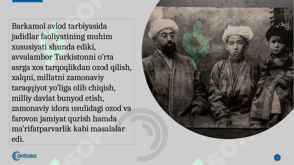 Jadid ma’rifatparvarlarining o’lka ijtimoiy-ma’naviy hayotida tutgan o’rni 5