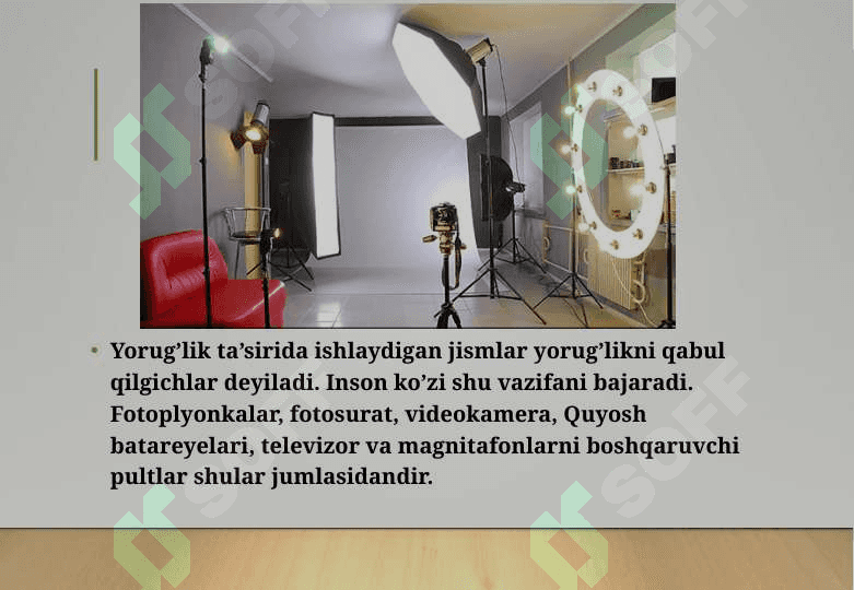 Yorug’likning tabiiy va sun’iy manbalari 6