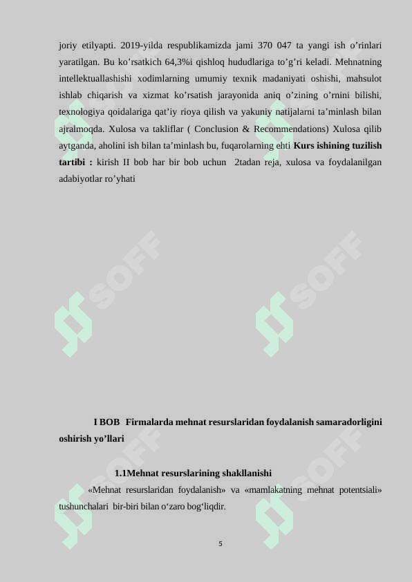 Firmalarda mehnat resurslaridan foydalanish samaradorligini oshirish yo’llari 5