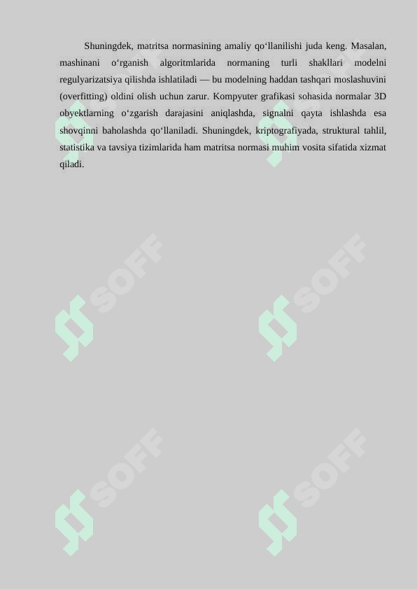 Matritsa normasi va uni aniqlash usullari 4