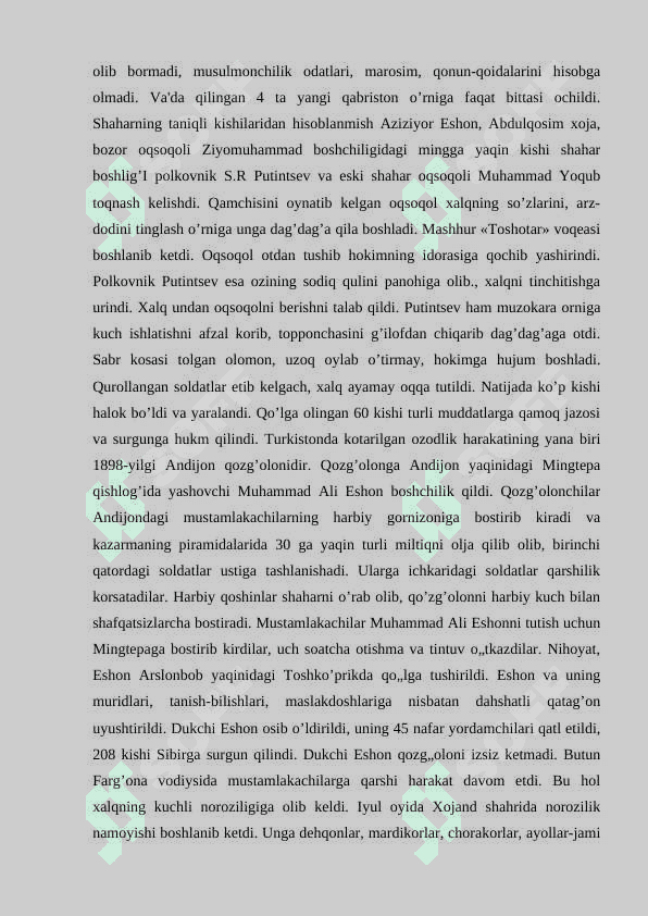 Xix asrning 70-90 yillarida turkiston o'lkasida xalq ozodlik har 7