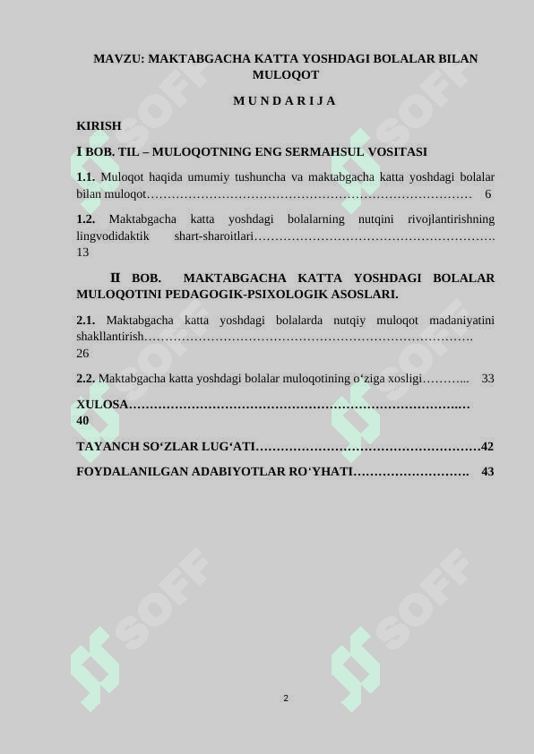 Maktabgacha katta yoshdagi bolalar bilan muloqot 2