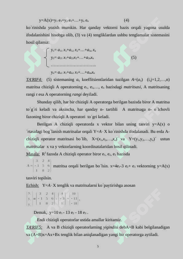 Chiziqli uzluksiz operatorlar 5