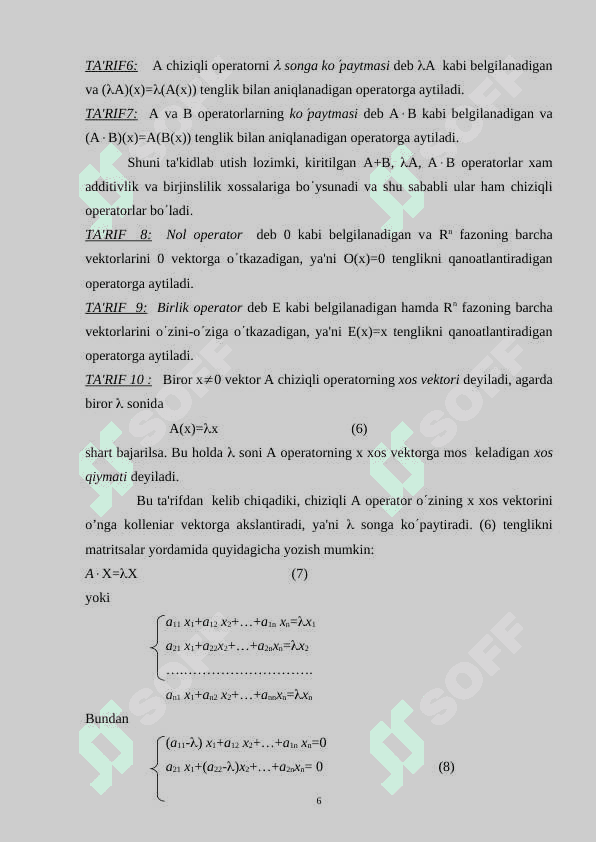 Chiziqli uzluksiz operatorlar 6