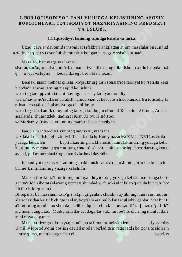 IQTISODIYOT FANINING JAMIYAT TARAQQIYOTIDAGI O’RNI 8