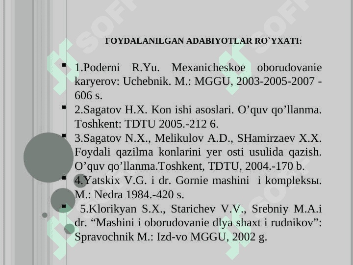 KON MASHINALARI TO’G’RISIDA UMUMIY MA’LUMOTLAR 2