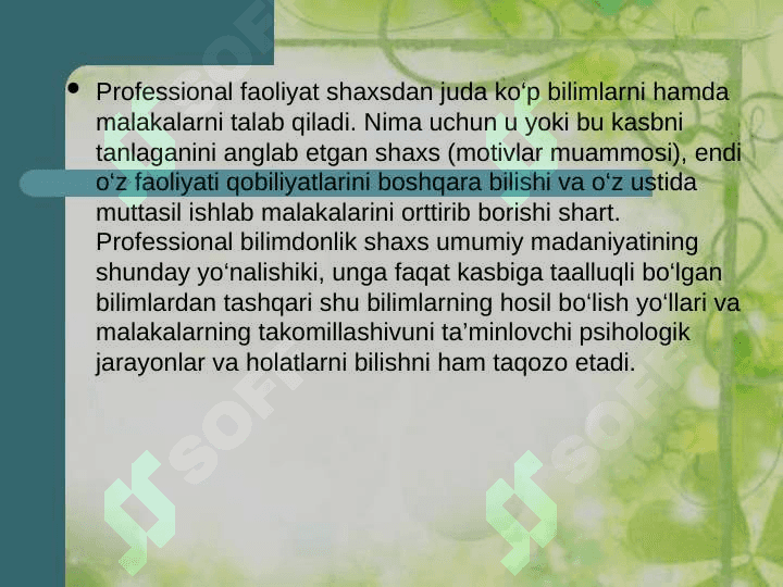 kasbga yo'naltirishda bilish jarayonlarini roli 3