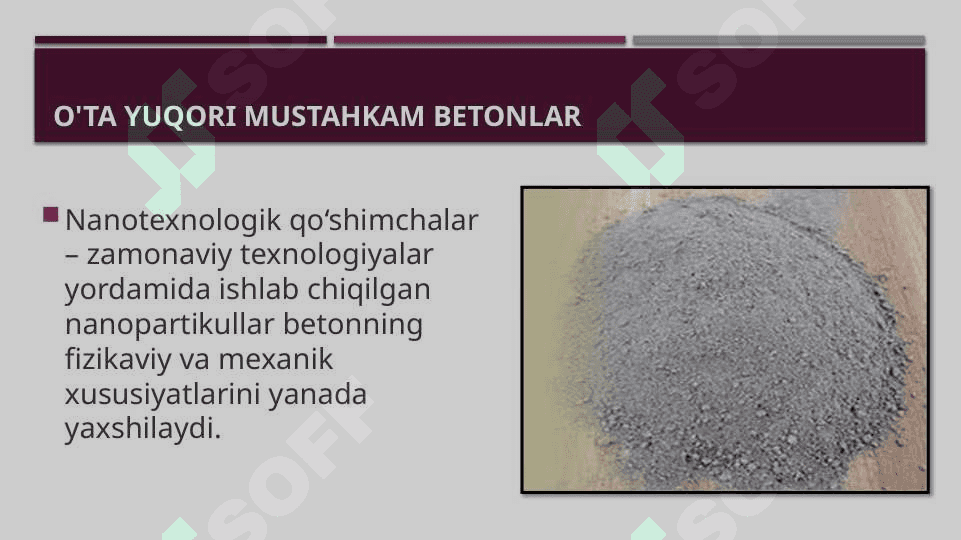 O’ta yuqori mustahkam betonlar 8