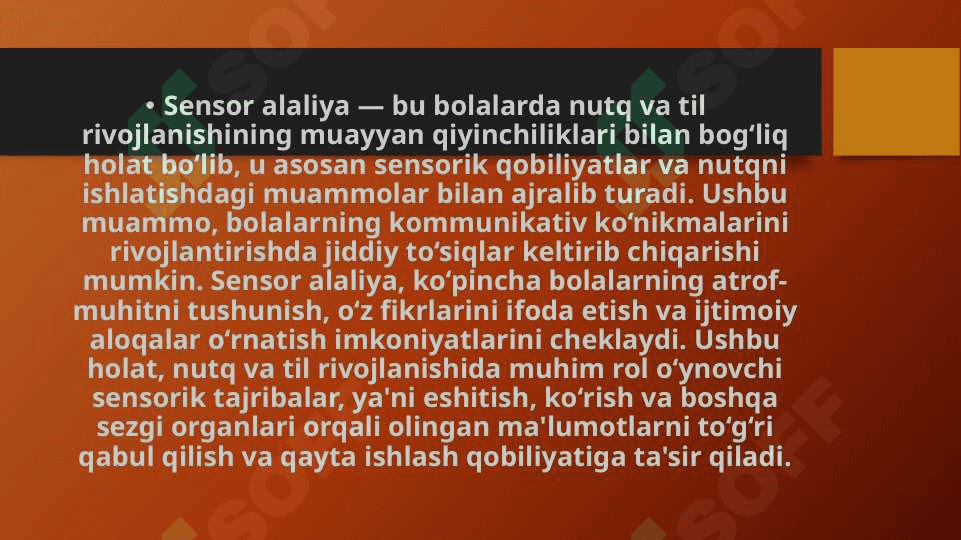 Sensor alaliya kamchiligiga ega bolalarning shaxs xususiyatlari 2