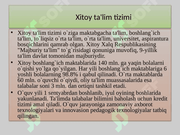 Osiyo mamlakatlarida ta'lim-tarbiya jarayonining o`ziga xos xususiyatlari 6