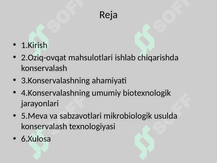 Oziq-ovqat mahsulotilari ishlab chiqarishdagi biotexnologik usullar 2