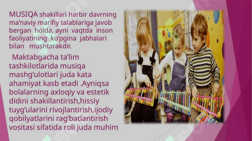 Maktabgacha yoshdagi bolalarning  musiqaviy faoliyat mazmuni 4