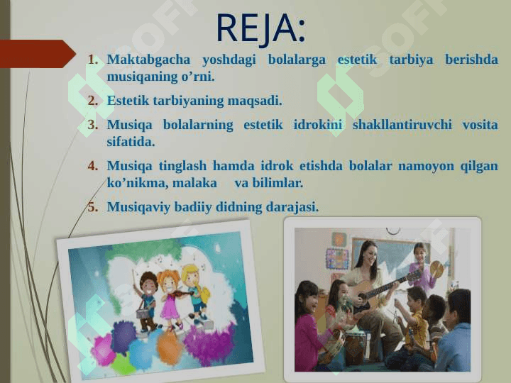 Maktabgacha yoshdagi bolalarga estetik tarbiya berishda musiqaning o’rni 2