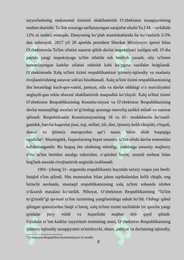 Ta’lim tizimlarining innovatsiyalari va rivojlanish strategiyasi 8