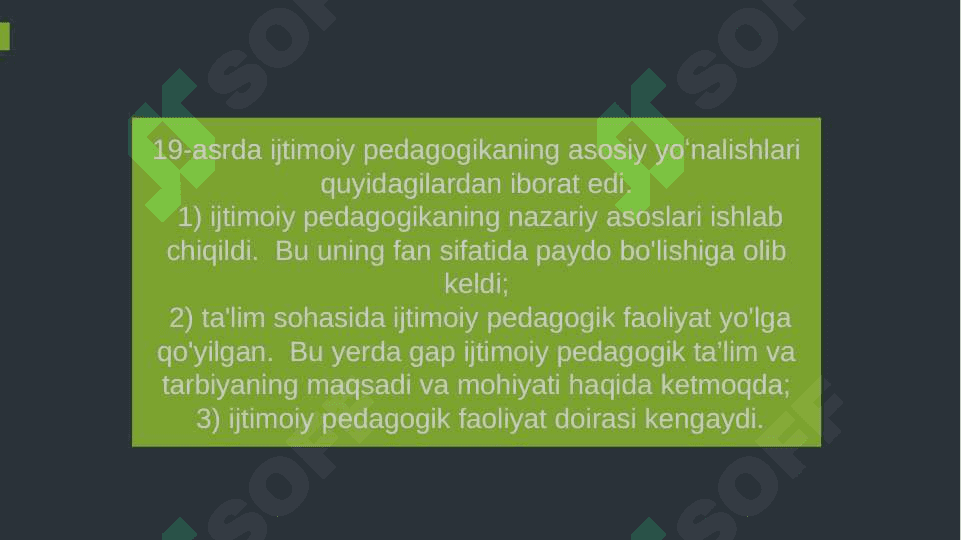 Ijtimoiy pedagogikaning rivojlanish tarixi 8