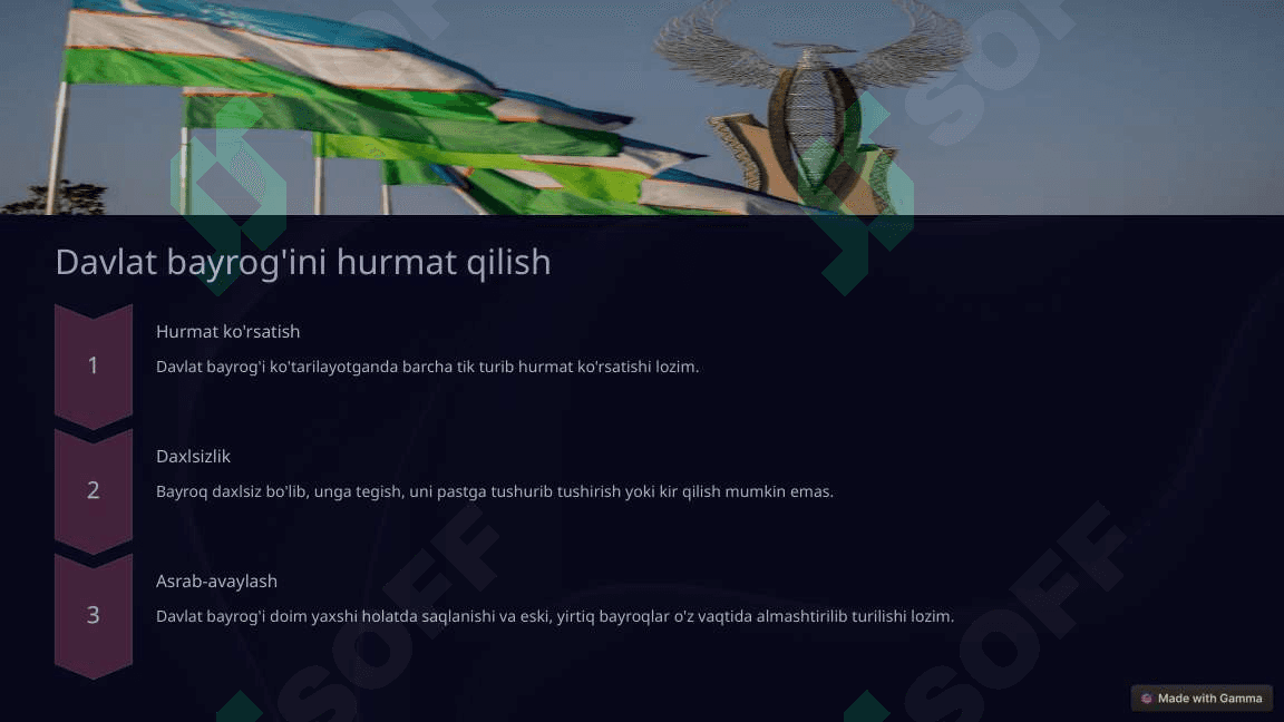 O'zbekiston Respublikasi davlat bayrog'i tog'risidagi qonun 3