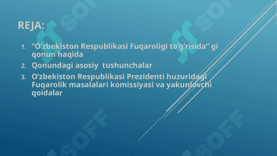 ’O’zbekiston Respublikasi Fuqaroligi to’g’risida’’gi qonun 2