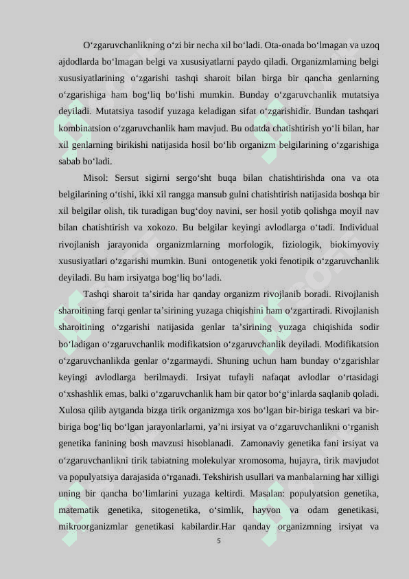 Genetika fanining asosiy usullari 4