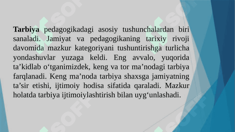 Tarbiya jarayonining  mohiyati  va mazmuni. Tarbiya qonunyatlari va tamoyillari. Jamoa tarbiya ob’ekti va sub’ekti sifatida. 6