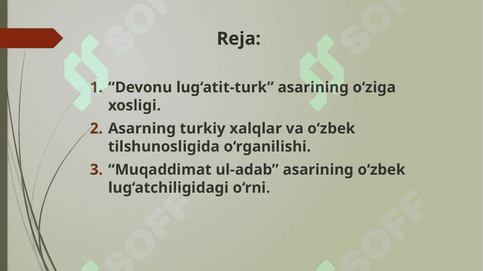 XI-XII asr o‘zbek lug‘atchiligi. 2