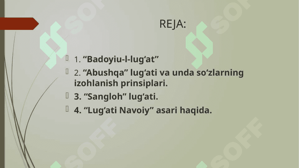 “Badoye al-lug‘at”, “Abushqa”, “Sangloh” lug‘atlarining xususiyatlari 2