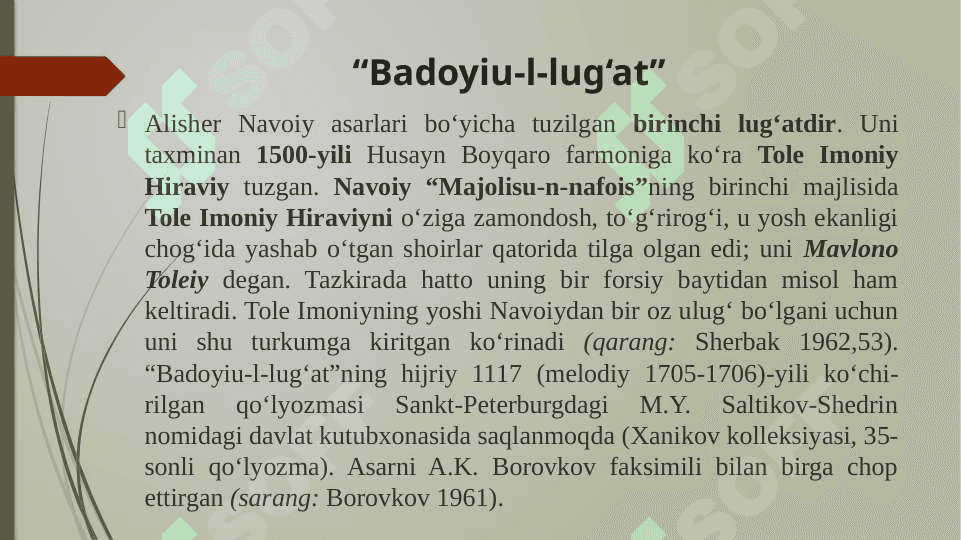 “Badoye al-lug‘at”, “Abushqa”, “Sangloh” lug‘atlarining xususiyatlari 3