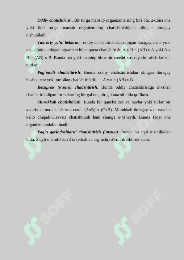 Seleksiyaning genetik asoslari 3