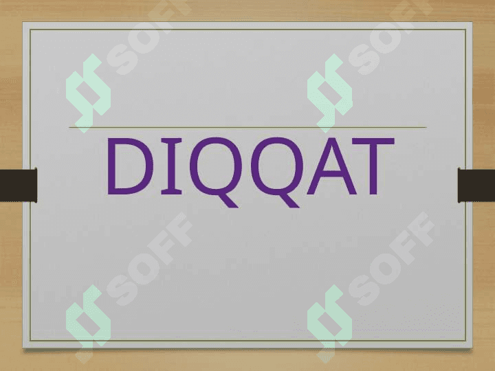 Diqqat. Sezgi. Idrok va xayol. Xotira 3