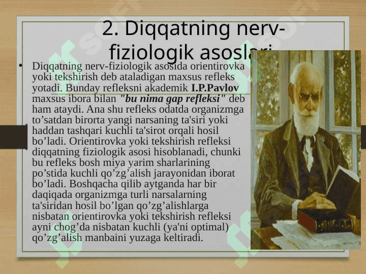 Diqqat. Sezgi. Idrok va xayol. Xotira 7