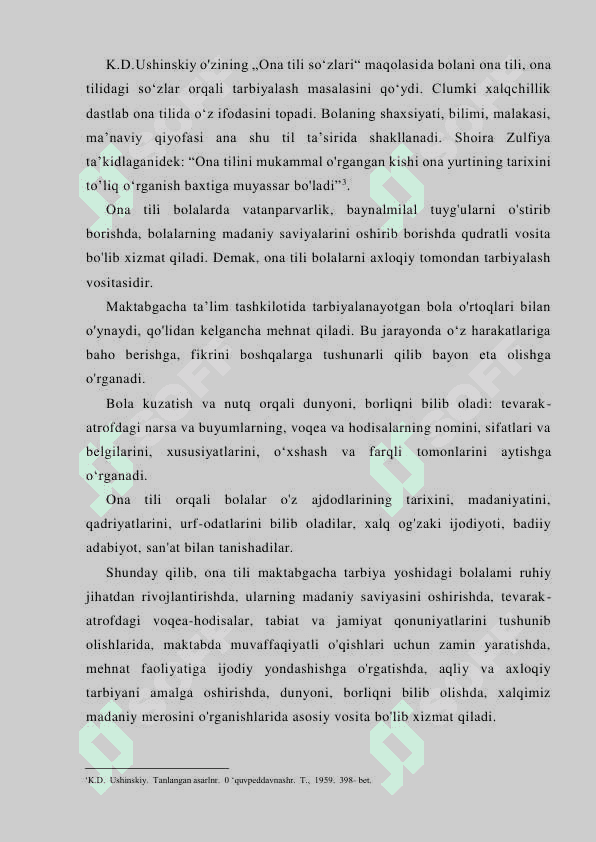 Maktabgacha tarbiya yoshdagi bolalarni har tomonlama tarbiyalashda ona tilining ahamiyati 8
