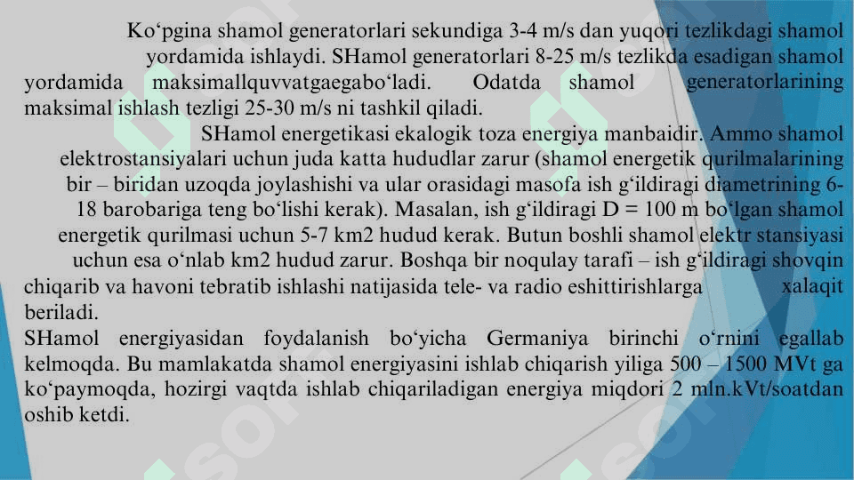 Shamol energiyasidan foydalanish 5