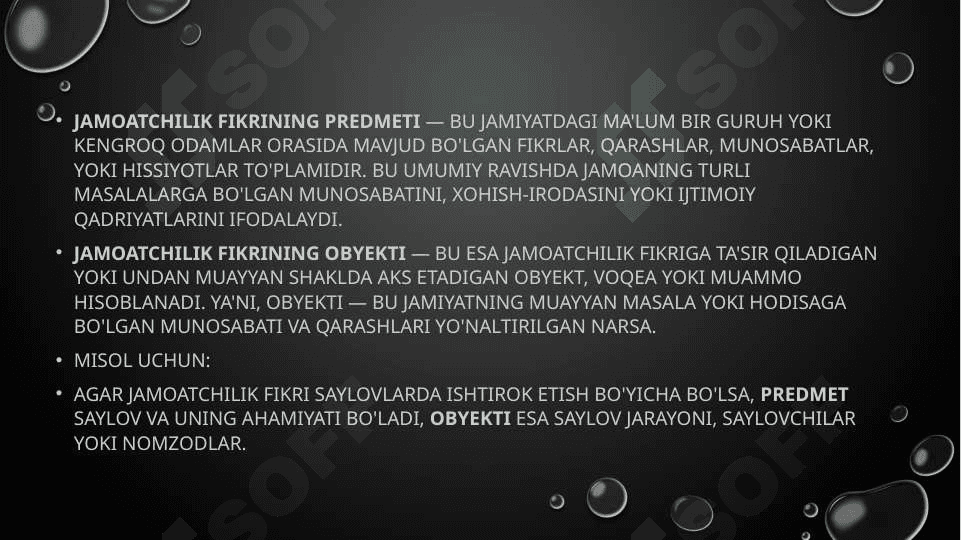 jamoatchilik fikrining predmeti va obyekti 2