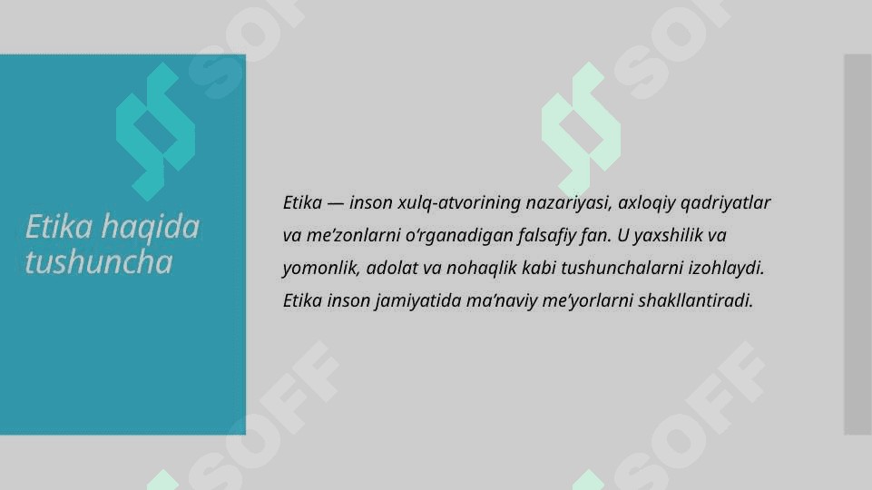 Etika mavzusida slayd 3