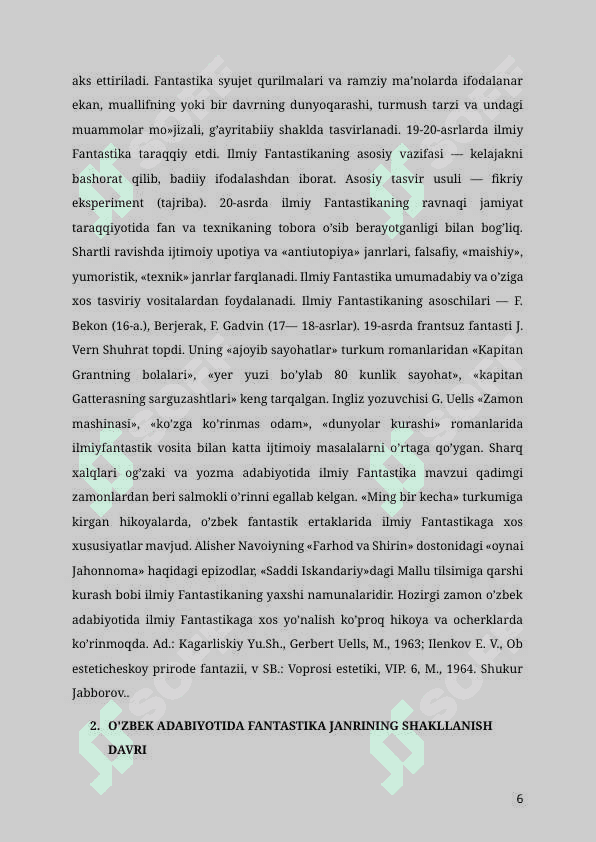 O‘ZBEK ADABIYOTIDA FANTASTIKA JANRI RIVOJI

 

O‘ZBEK ADABIYOTIDA FANTASTIKA JANRI RIVOJI

 

O‘ZBEK ADABIYOTIDA FANTASTIKA JANRI RIVOJI

O‘ZBEK ADABIYOTIDA FANTASTIKA JANRI RIVOJI

O‘ZBEK ADABIYOTIDA FANTASTIKA JANRI RIVOJI

O‘ZBEK ADABIYOTIDA FANTASTIKA JANRI RIVOJI 6