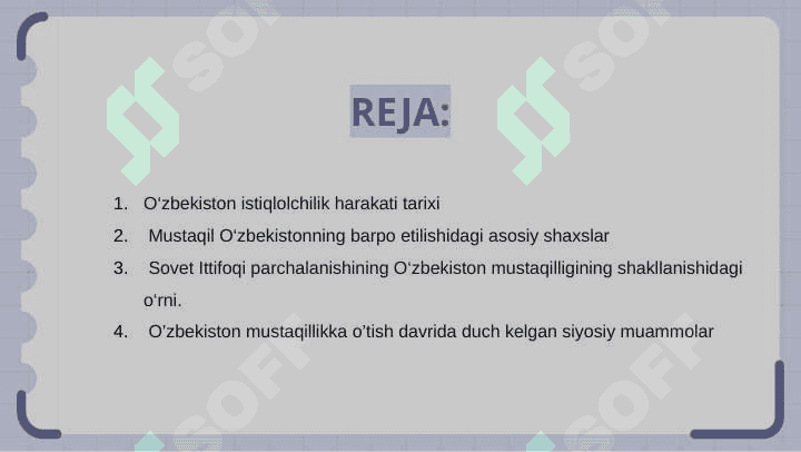 o`zbekiston tashkil topishi 2