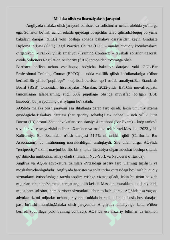 Xorijiy mamlakatlarda advokatura 8