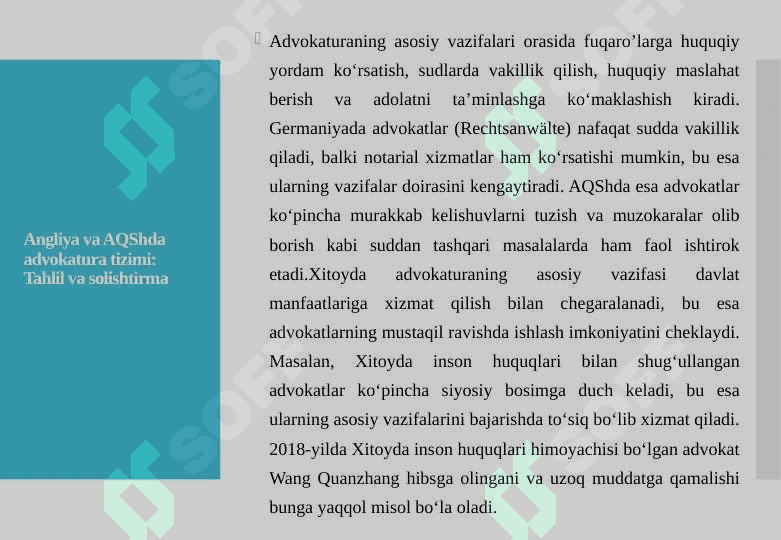XORIJIY MAMLAKATLARDA ADVOKATURA 5