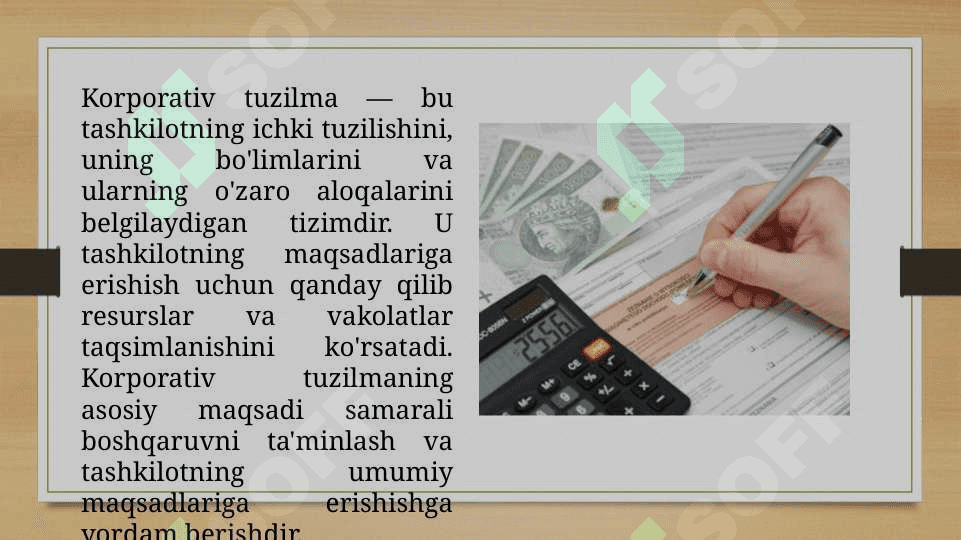 KORPPARATIV TUZILMALARNI MOLIYAVIY JIHATLARI 3