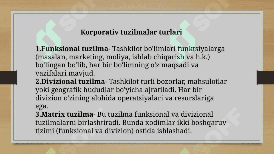 KORPPARATIV TUZILMALARNI MOLIYAVIY JIHATLARI 4