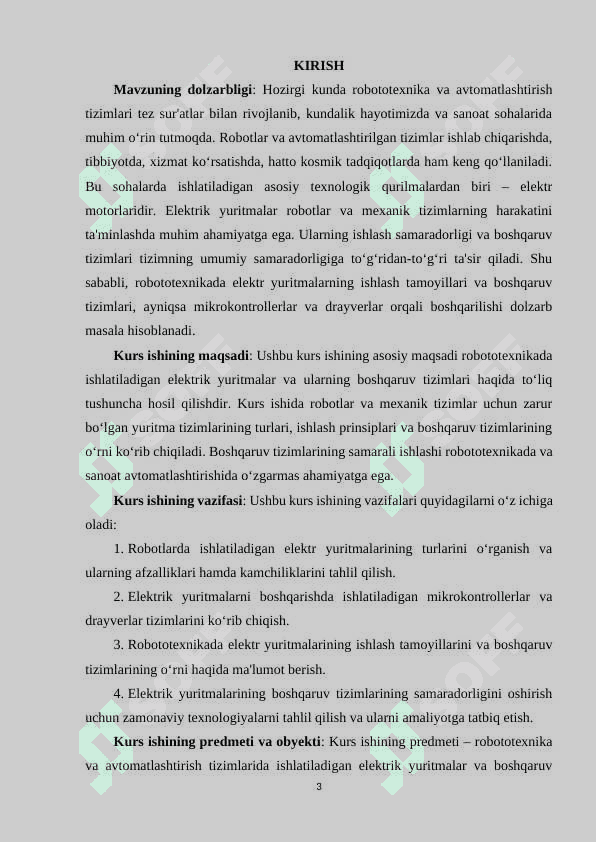 Robotlarning yuritmalari.Robotlarning elektrik yuritmasi 3
