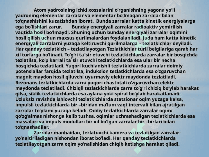 Elementar zarralarni qayd qiluvchi asboblar. Elementar zarralar,ularning sistematikasi 2