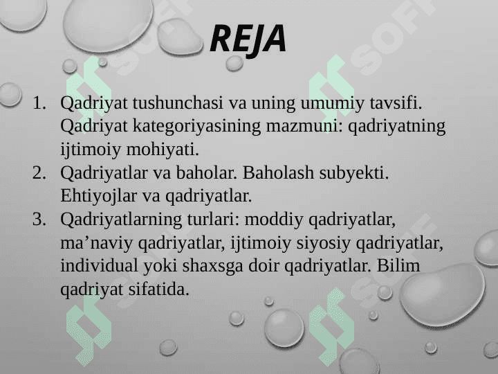 Qadriyatlar falsafasi (akseologiya) 2