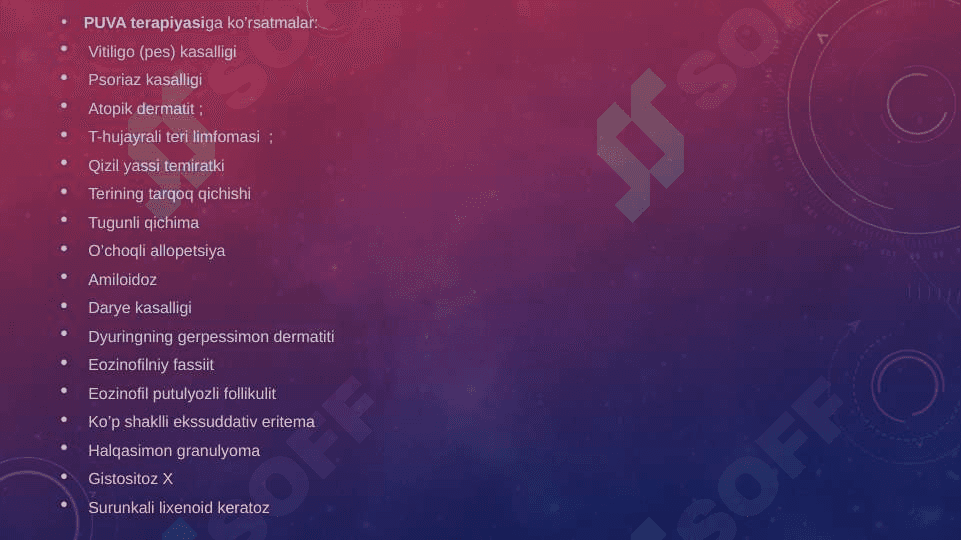 PUVA,Ozonaterapiya,elektrofarez.kriodestruksiya 4