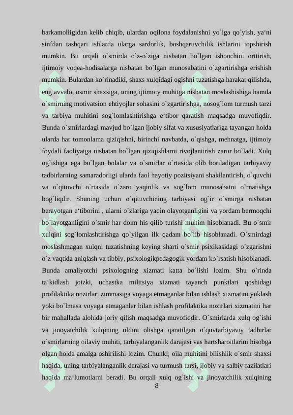 O‘smirlarning deviant xatti-harakatlarining psixologik sabablari 8