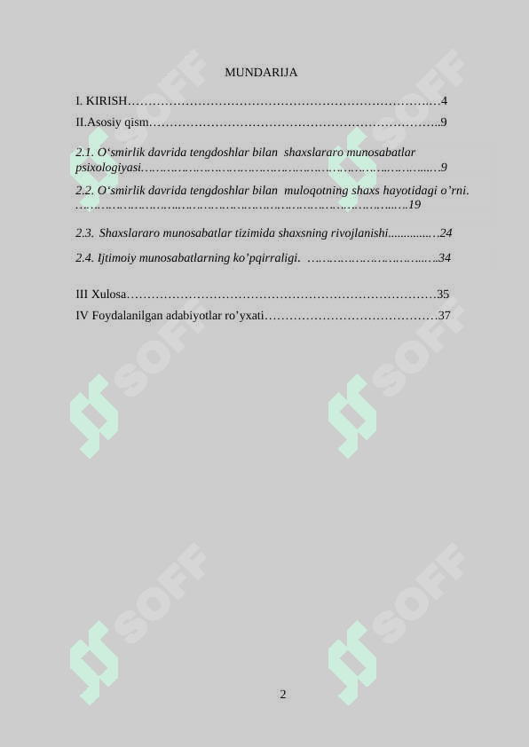 O‘smirlik davrida tengdoshlar bilan shaxslararo munsabatlarning psixologik xususiyatlari 2