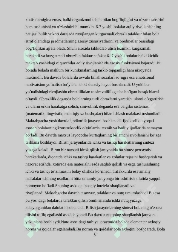 5-6 yoshli bolalarning o’quv faoliyatiga psixologik tayyorgarligi 6