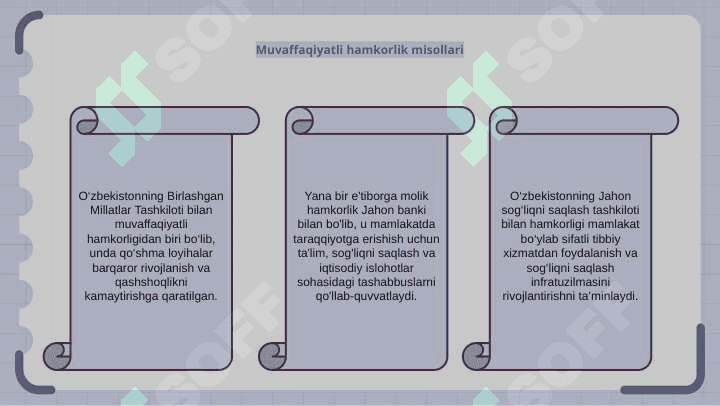 O`zbekistonning tashkilotlar bilan aloqalari 6