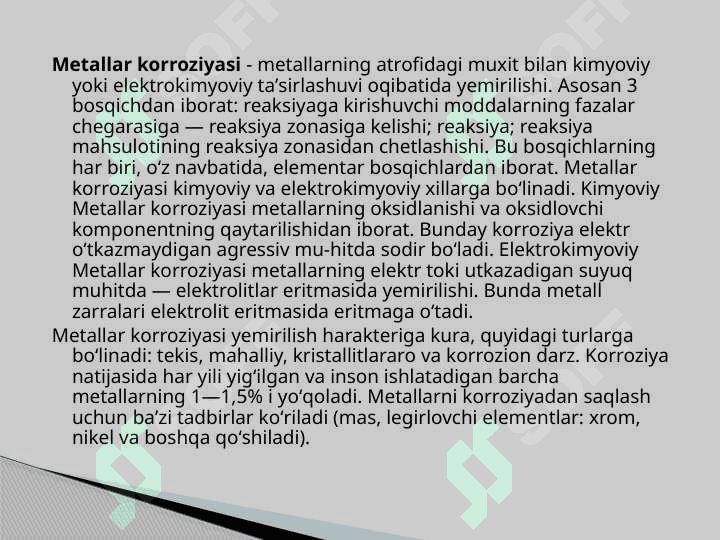 Metall konstruksiyalarni korroziyadan saqlash 3