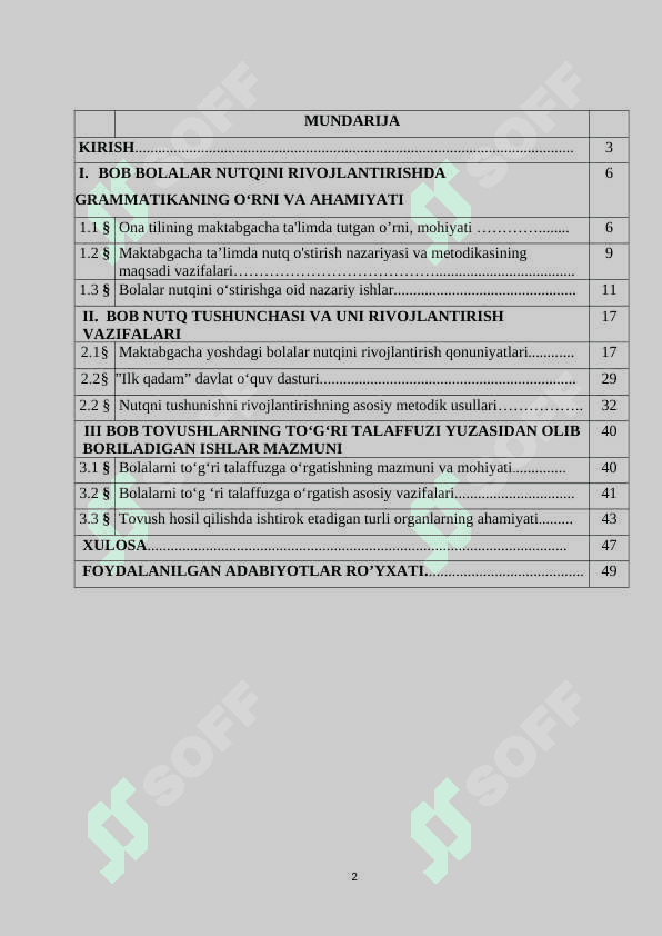 NUTQ TUSHUNCHASI VA UNI RIVOJLANTIRISH VAZIFALARI 2